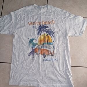 Alstyle Venice Beach Graphic Tee - White